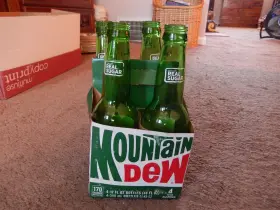 Mountain Dew 012000109577 4 Pack 12 Oz Empty Bottles Full In Carton / Carrier Made Real Sugar