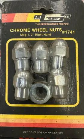 1741 Mr Gasket Mag Lug Nuts 1/2 Inch Right Hand Set Of 5