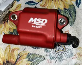 8287 Msd Ignition Coil - Pro Power Series Gm Ls2/ls7 Engines Red