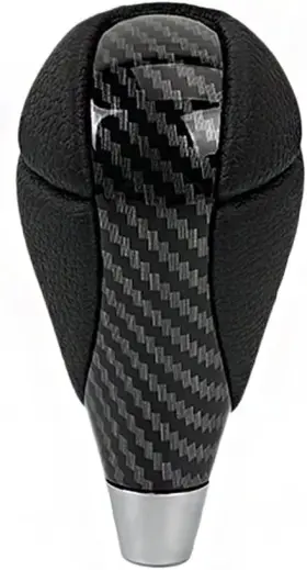 Sfn147-cf Muge Racing Gear Shift Knob Carbon Fiber Leather For Most Lexus Fibre