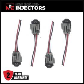 New England Injectors 15710-64j00 Set Of 4 Fuel Injector Connectors Fits 2007-2016 297500-0540 Suzuki Swift 1.6l