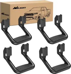 91122 Nilight Universal Side Step Slip-proof Aluminum 4pcs