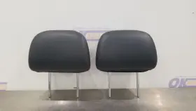 206.da1j17 Nissan 17 Titan Xd Front Seat Headrest Set Pair Black Leather
