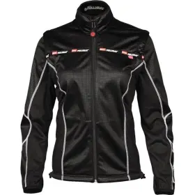 7256-2105-76 Noru Full Heat Womens Mid Layer Moto Jacket Black Sz L