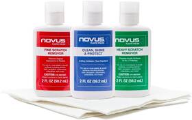 Novus Novus-pk1-2 Plastic Polish Kit #1 #2 And #3 2oz. Bottles With Premium Mates