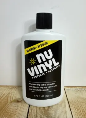 E301656600 Nu Vinyl Car Interior Protectant Restores Shine Dashboard Nuvinyl 7.75 Oz Used