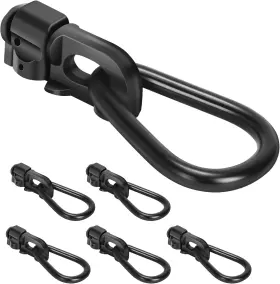 Onesnt 768497704183 L-track Double Stud Tie Down Fitting With 4.29 Inches Length Only Black