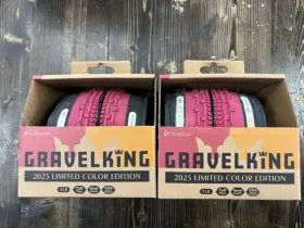 F740-gksk-cr-b2 Panaracer Gravelking Sk Tire - 700x40 Tubeless Cranberry/black Qty2