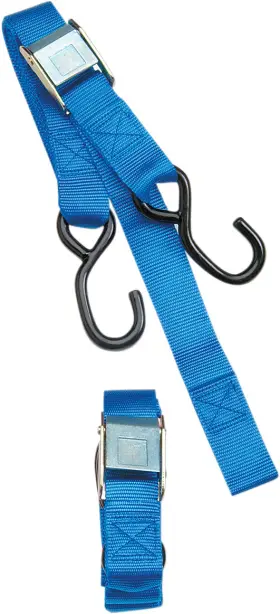 3920-0073 Parts Unlimited Cam Buckle Tie-down - 1 Inch X 5-1/2ft Blue