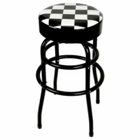 W85023 Performance Tool Swivel Bar Stool - Black/white Cushion