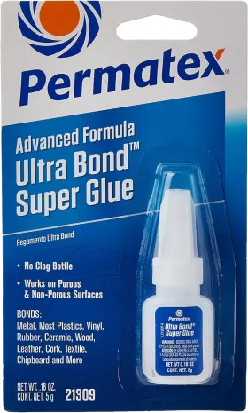 21309 Permatex Ultra Bond Super Glue 5 G 1 Count Pack Of Clear