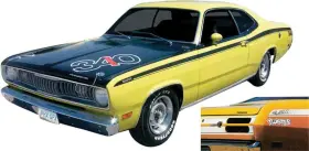 Ms341awh Phoenix Graphix 1971-74 Duster White Inch 340 Quarter Panel Decals