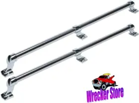 Grss96k Phoenix 2 7/8 Inch Od X 96 Long Stainless Steel Grab / Hand Rails With 8 Stanchions