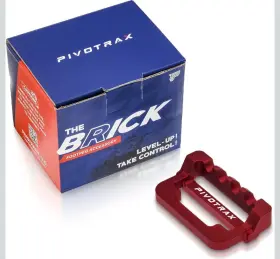 B0ctjfk27p Pivotrax Pivotrax-the Brick Series Footpeg Extended Parts Short Claw Red