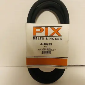 A-10749 Pix 1/2 Inch X 70 Double V Poly Snapper Belt New In Package Condition