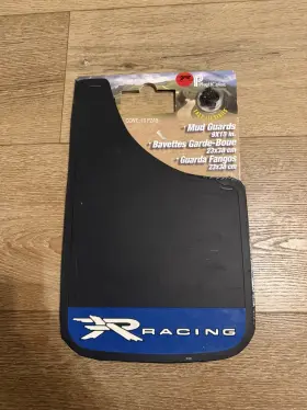 000566r02 Plasticolor Blue Racing Rear Easy Fit Mud Guards Flap Flaps