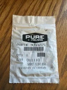 3050215 Polaris Float Bowl Gasket Oem New