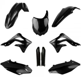 91569 Polisport Fits Kawasaki Black Replica Plastic Full Kit Part