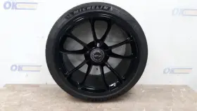 560-67454a Porsche 15 911 991 Gt3 20x12 Hub Lock 10 Spoke Wheel Rim Black 431 Opt