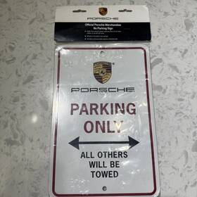 Porsche Pna-701-001-01 New Genuine Inch Parking Only Sign - Official Oem Metal