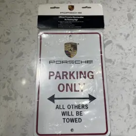 Pna-701-001-01 Porsche New Genuine Inch Parking Only Sign - Official Oem Metal
