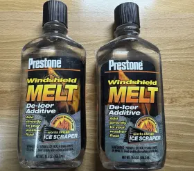 As240 Prestone Lot Of 2 Windshield Washer Fluid Booster De-icer Additive 15.5 Oz