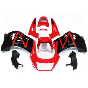 Protek Cbr250rr1987-1 #hpkxiyu88 Abs Plastic Fairings Kit For Honda 1987 Cbr250rr Mc17 87 Bodywork Red Black