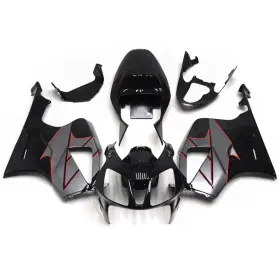 Fwvtr10002000-16 Protek #79pk Abs Grey Black Fairing Kit For Honda Vtr1000 2000 - 2006 01 02 03 04 05 Bodywork