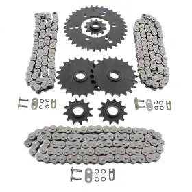 A-30287 Race-driven 1990 Polaris Trail Boss 350 350l 4x4 O-ring Chain And Sprocket 64l 70l 84l