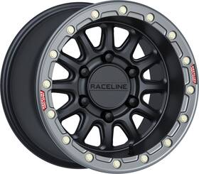 Raceline A14bg-51060 25 A14bg-51060 25 Alpha Beadlock Wheel For Polaris Rzr R 15x10 6/5.5 Bolt
