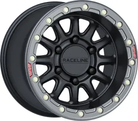 A14bg-51060 Raceline 25 Alpha Beadlock Wheel For Polaris Rzr R 15x10 6/5.5 Bolt