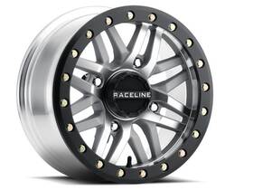 Raceline A91ma-47037 10 Bl Ryno Black Machined Wheel 14x7 4x137 10mm Part A91ma-47037 10