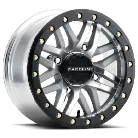 A91ma-57056 Raceline 10 Ryno Bdlk Wheel 15x7 4/156 5 2 10mm Blk/as Cast