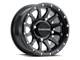A95b-47056 Raceline Wheels 10 Trophy Black 14x7 4x156 10mm