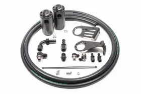 20-0637-fl Radium Engineering For Nissan S15 Silvia/200sx Dual Catch Can Kit Fluid Lock