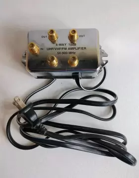 V312ul Rca Vh-140 Recoton 4-way 10db Uhf / Vhf Fm Signal Amplifier 50-900 Mhz - Model #