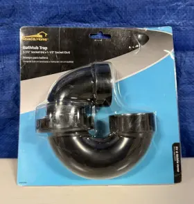 Rvp081 Road & Home And Bathtub Trap 1-1 1/2 Socket In Out Black