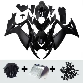 Fwk6-114 Rosehome Gloss Black Fairings Kit For Suzuki 06 07 Gsxr600 Gsxr750 K6 2006 2007 Body