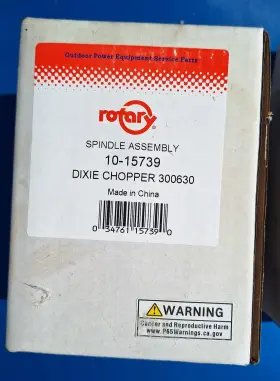 15739 Rotary Corp Brand Replacement Deck Spindle For Fits Dixie Chopper Replaces
