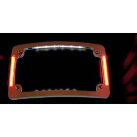Rpm Tf06-b Custom Dynamics Black All In One Tri-horizonal Radius License Plate Frame