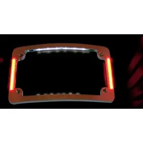 Tf06-b Rpm Custom Dynamics Black All In One Tri-horizonal Radius License Plate Frame