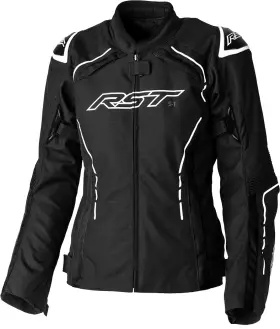 103056whi-18 Rst Ladies S1 Ce Jacket Black/white Textile 2xl
