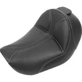 806-04-0042 Saddleman Dominator Solo Seat Without Backrest Black With Gray Stitching