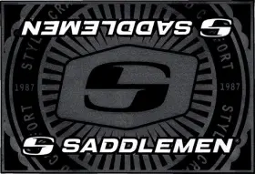 Fm-001 Saddlemen Floormat 36 Inch X 24 Black/gray/white
