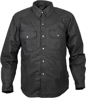 13503-4 Scorpion Exo Covert Waxed Shirt Riding Black Size Medium