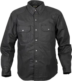 13503-6 Scorpion Exo Covert Waxed Shirt Riding Black Size X-large