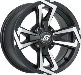 A8147056-43s Sedona Riot Wheel 14x7 4/156 4 3 5mm Blk/machined
