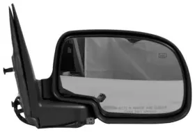 901-323r Sherman Parts - Mirror Power Rh With Gloss Black Cover P Folding