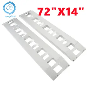 Su911963ku Skyup2018 1 Pair 72 Inch X14 Ramps 6500lbs Car Trailer Truck Hook End 6ft 6061-t6 Aluminum