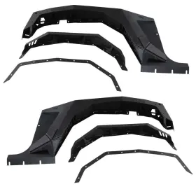 76883 Smittybilt Xrc Armor 3 Inch Bolt-on Front Fender Flares - Matte Black